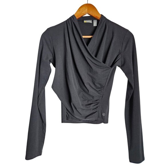 Zella Tops - 2/$35-Zella Womens Long Sleeve Wrap Crop Top XXS Yoga Activewear
